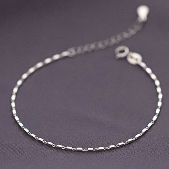 #NEW 925 Sterling Silver Chain Bracelet A - Picture 1 of 7